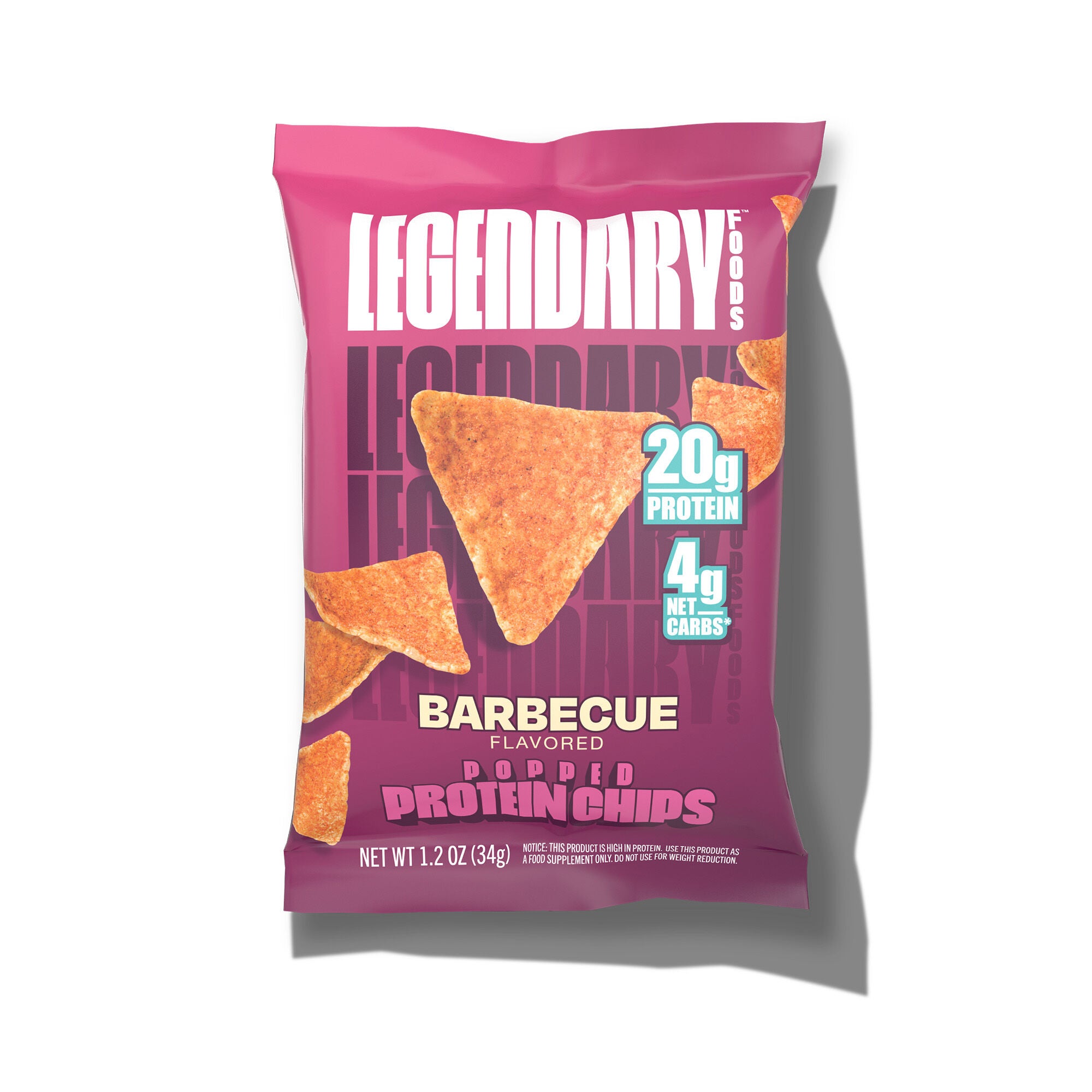 Popped Protein Chips - Barbeque (7 Bags)  | GNC